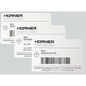 ISO Welder CODE card with barcode+RFID