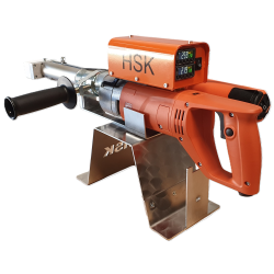 Ekstruder, HSK35 RSX med egen luftforsyning. V�gt 8,5 kg. Output PE 3 kg/h