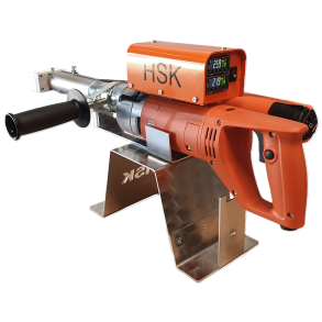 Ekstruder, HSK35 RSX med egen luftforsyning. V�gt 8,5 kg. Output PE 3 kg/h