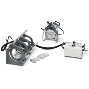 Stuksvejsemaskine, H�rner 200 mm, inkl. H�vl, spejl,trykkarakteristik med reduktioner i st�l 63, 75, 90, 110, 125, 140, 160, 180 mm. SN:_
