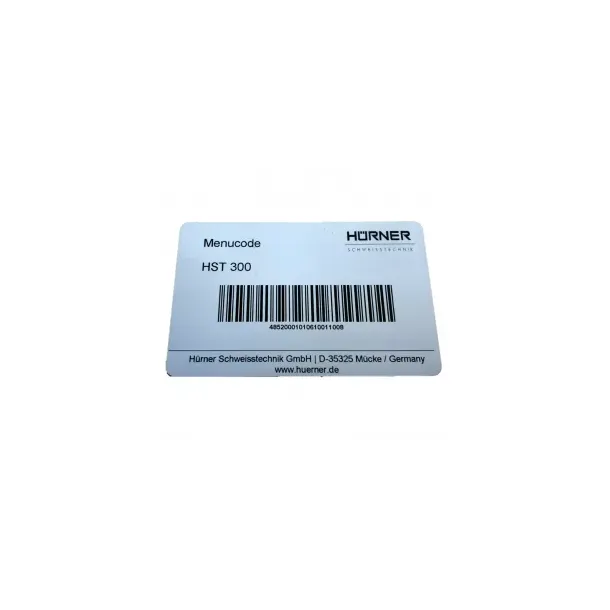 HST300 2,0 Menukode Kreditkort med Stregkode