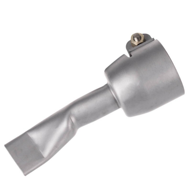 Welding nozzle, 20 mm. flat, for overlap welding.