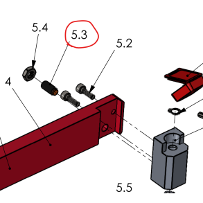 Pinol for adjustment PES 400 rotary scraper pos. 5.3