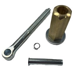 Svingbolt til Omisa SP500 / SP630mm  Komplet inkl. m�trik, svingbolt, skive, l�seringe