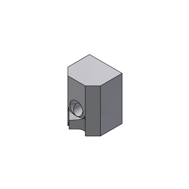 42.0108K-40-30-O - Svejsesko, Munsch, 40x30mm. uden holder