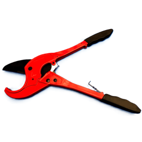 Pipe shears, 0-75 mm, PE, PP, PVC and PE-X pipes with exchange and secured in closed position.