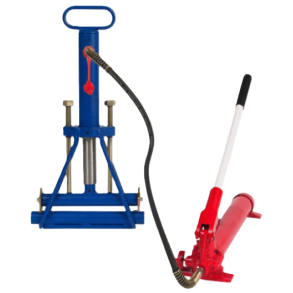 Klemmev�rkt�j �125, med hydraulisk h�ndpumpe, 63-125 mm. SDR 17