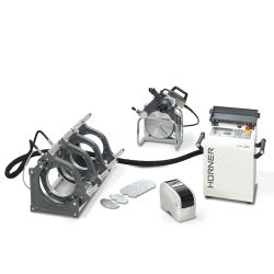 Stuksvejsemaskine, H�rner 200mm, CNC ECO+ 2.0 inkl. H�vl, spejl,trykkarakteristik og reduktioner (63 75 90 110 125 140, 160, 180)