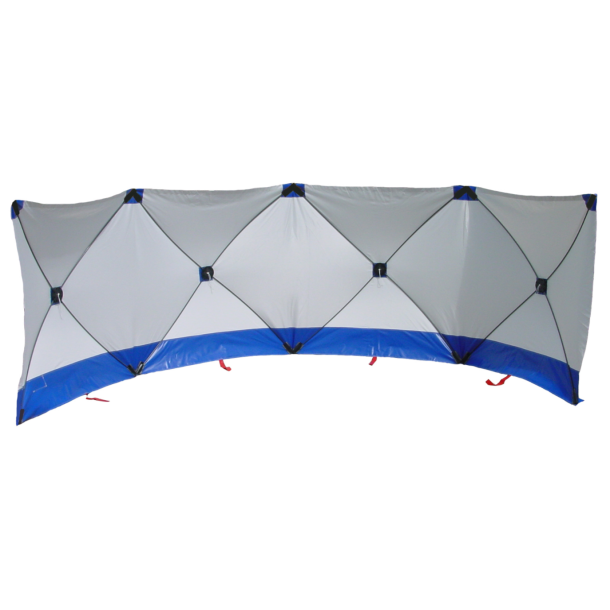 Safety Screen. Shield Blue / White with pegs and bag.